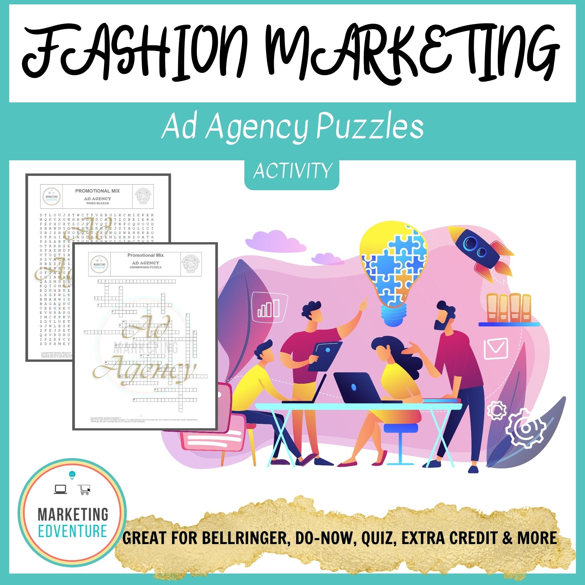 1004. Advertising Agency Crossword & Word Search Puzzles