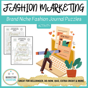 1004. Brand Niche Fashion Journal Crossword & Word Search Puzzles