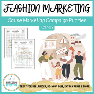 1004. Cause Marketing Campaign Crossword & Word Search Puzzles