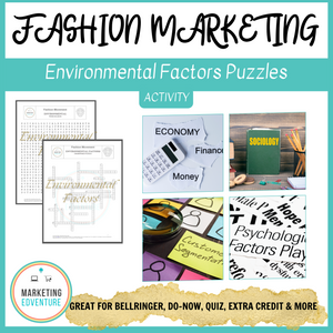 1004. Fashion Environmental Factors Crossword & Word Search Puzzles