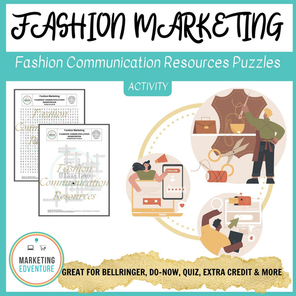 1004. Fashion Communication Resources Crossword & Word Search Puzzles