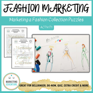 1004. Marketing Fashion Collection Crossword & Word Search Puzzles