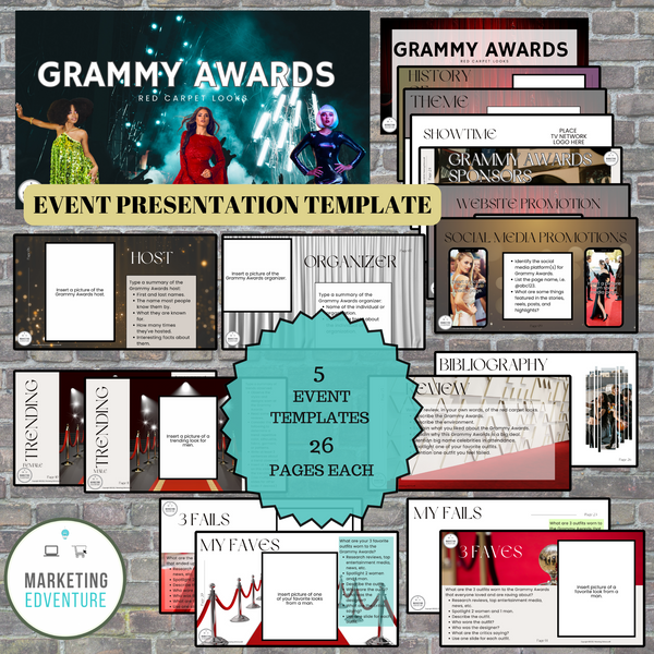 1004. Red Carpet Fashion Activity Bundle