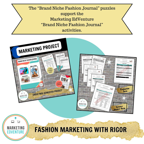 1004. Brand Niche Fashion Journal Crossword & Word Search Puzzles