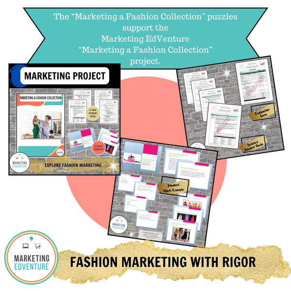 1004. Marketing Fashion Collection Crossword & Word Search Puzzles